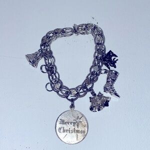 Vintage Sterling Silver charm bracelet